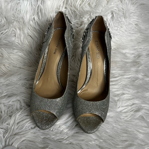 Gianni Bini Glitter Jeweled Heels - Picture 3 of 9